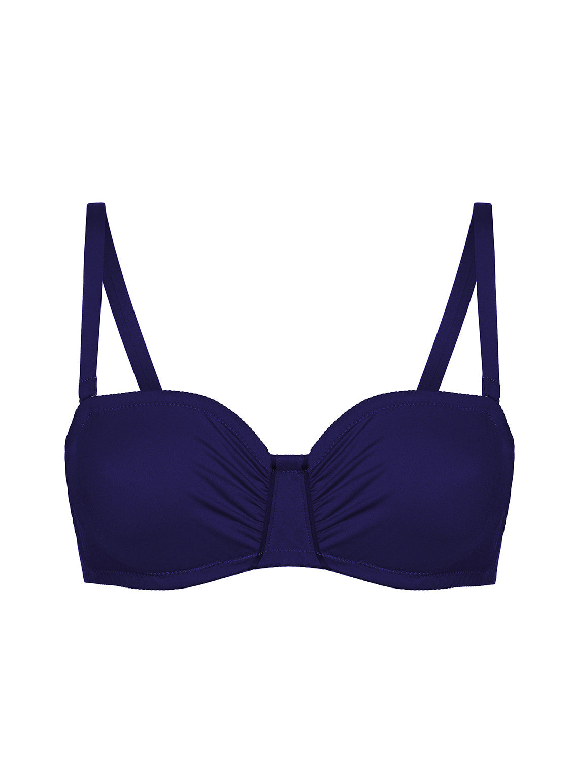 Bandeau-Bikini-Top mit Bügeln. - Mitternacht