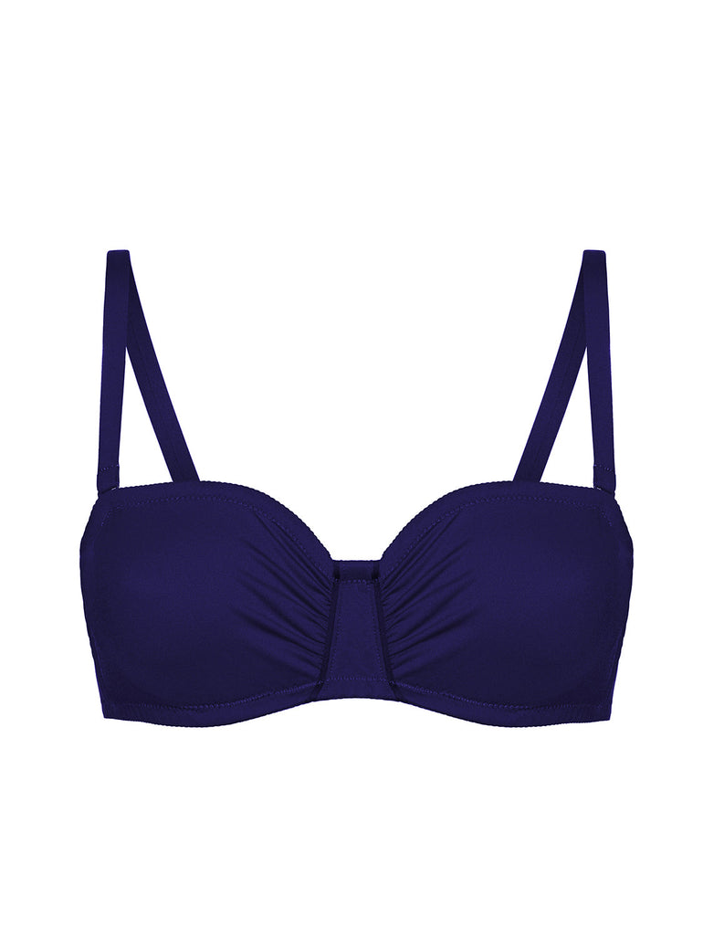 Bandeau-Bikini-Top mit Bügeln. - Mitternacht