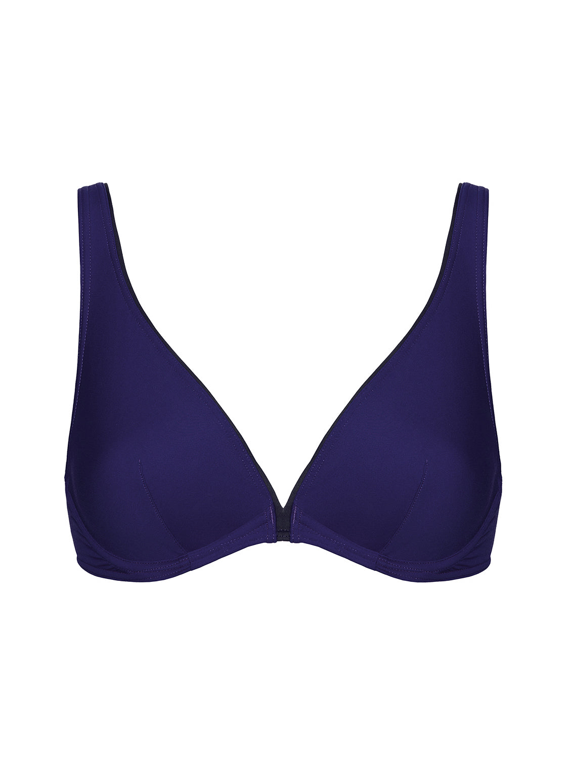 Triangel-Bikini mit bügelosem halt- Mitternacht