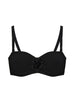 Bandeau-Bikini-Top mit Bügeln. - Schwarz