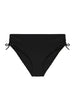 Bikini-Slip mit hohem Bund. - Schwarz