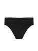 Bikini-Slip mit hohem Bund. - Schwarz
