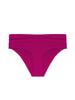 Bikini-Slip mit hohem Bund. - Himbeere