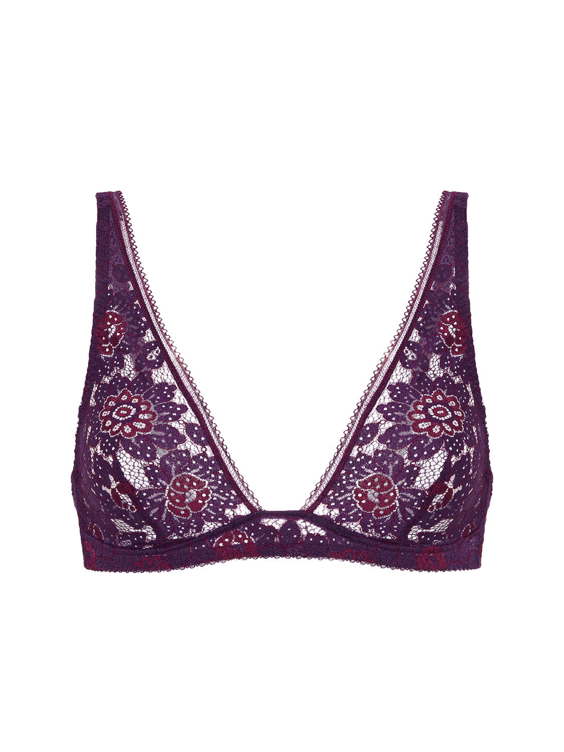 Weicher Triangel-BH mit Softcup - Euphorien-Lila