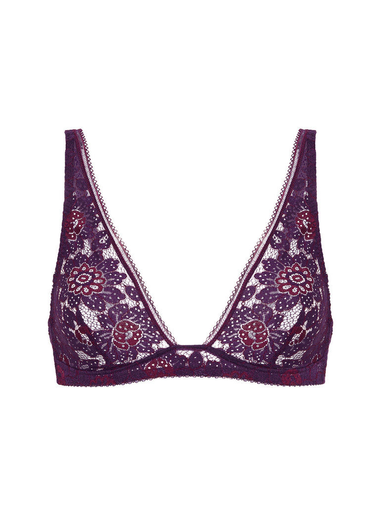 Weicher Triangel-BH mit Softcup - Euphorien-Lila