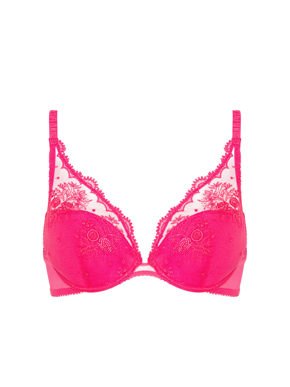 Plunge-Push-up-BH - Disco-Pink