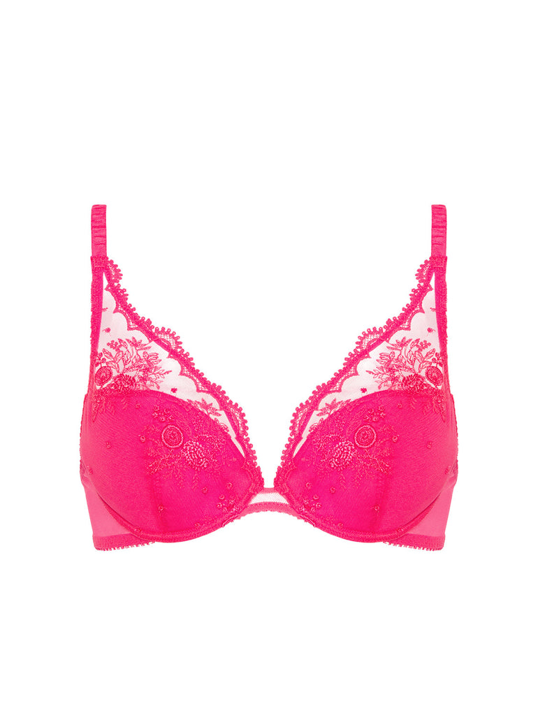 Plunge-Push-up-BH - Disco-Pink