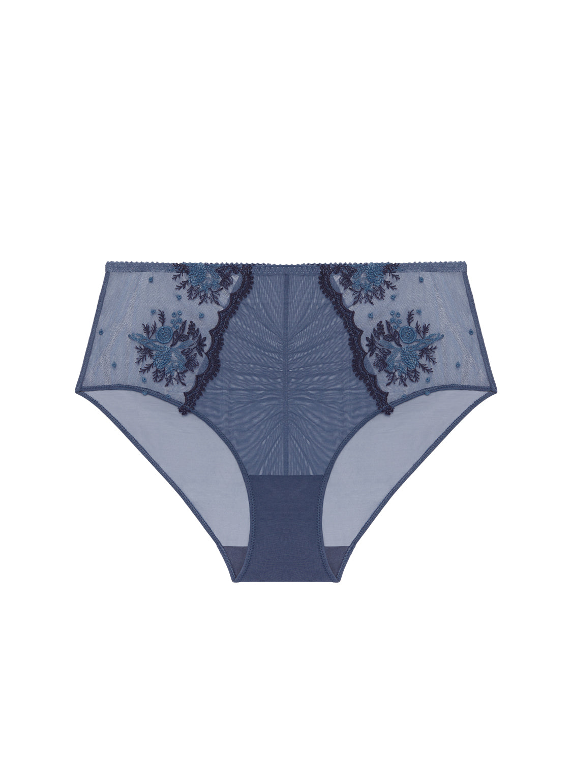 High-Waist-Slip. - Aschblau