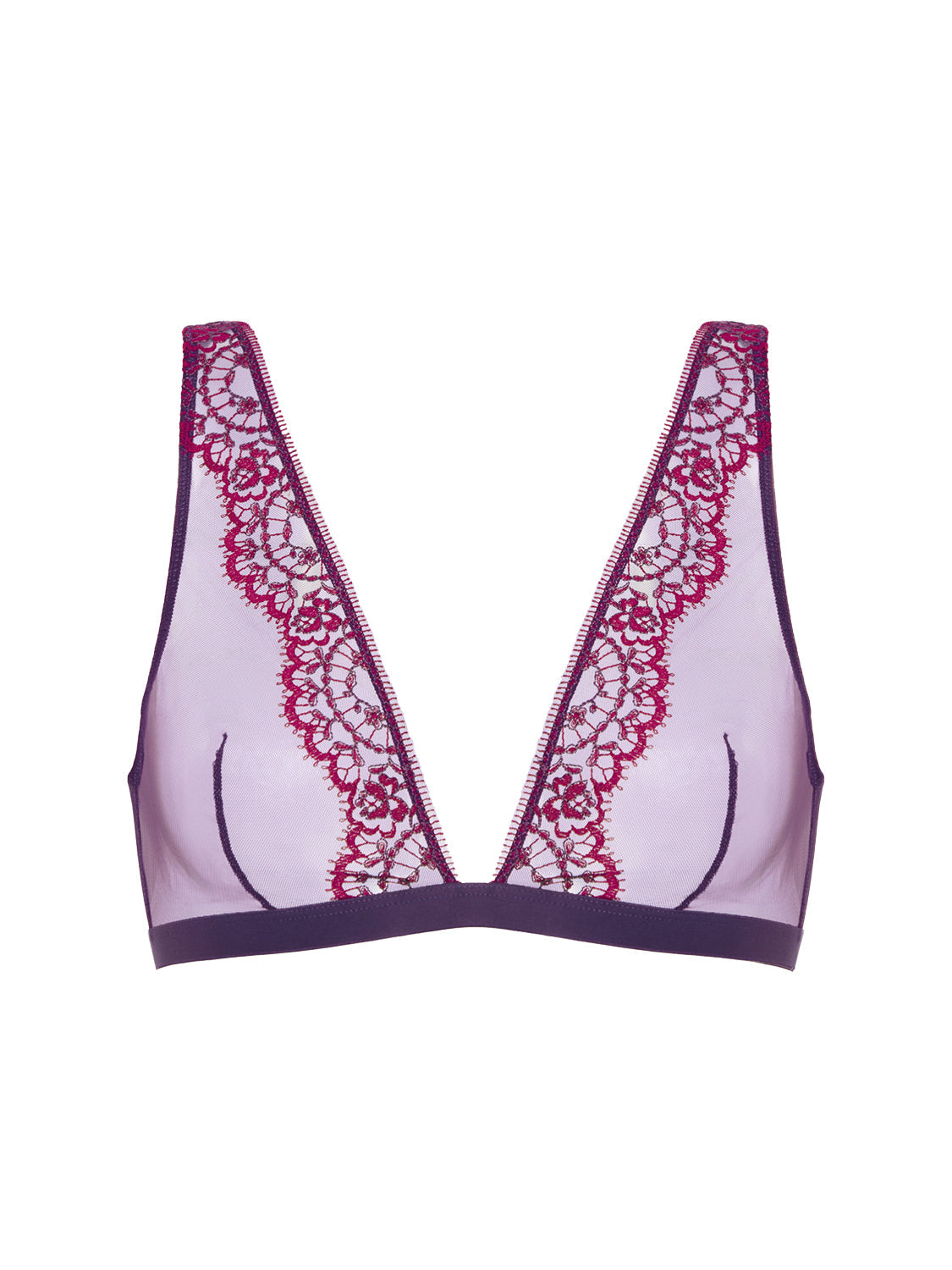 Triangel-BH ohne Bügel - Euphoria-Violett