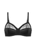 Weicher Triangel-BH mit Softcup - Schwarz