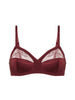 Weicher Triangel-BH mit Softcup - Dunkelrot