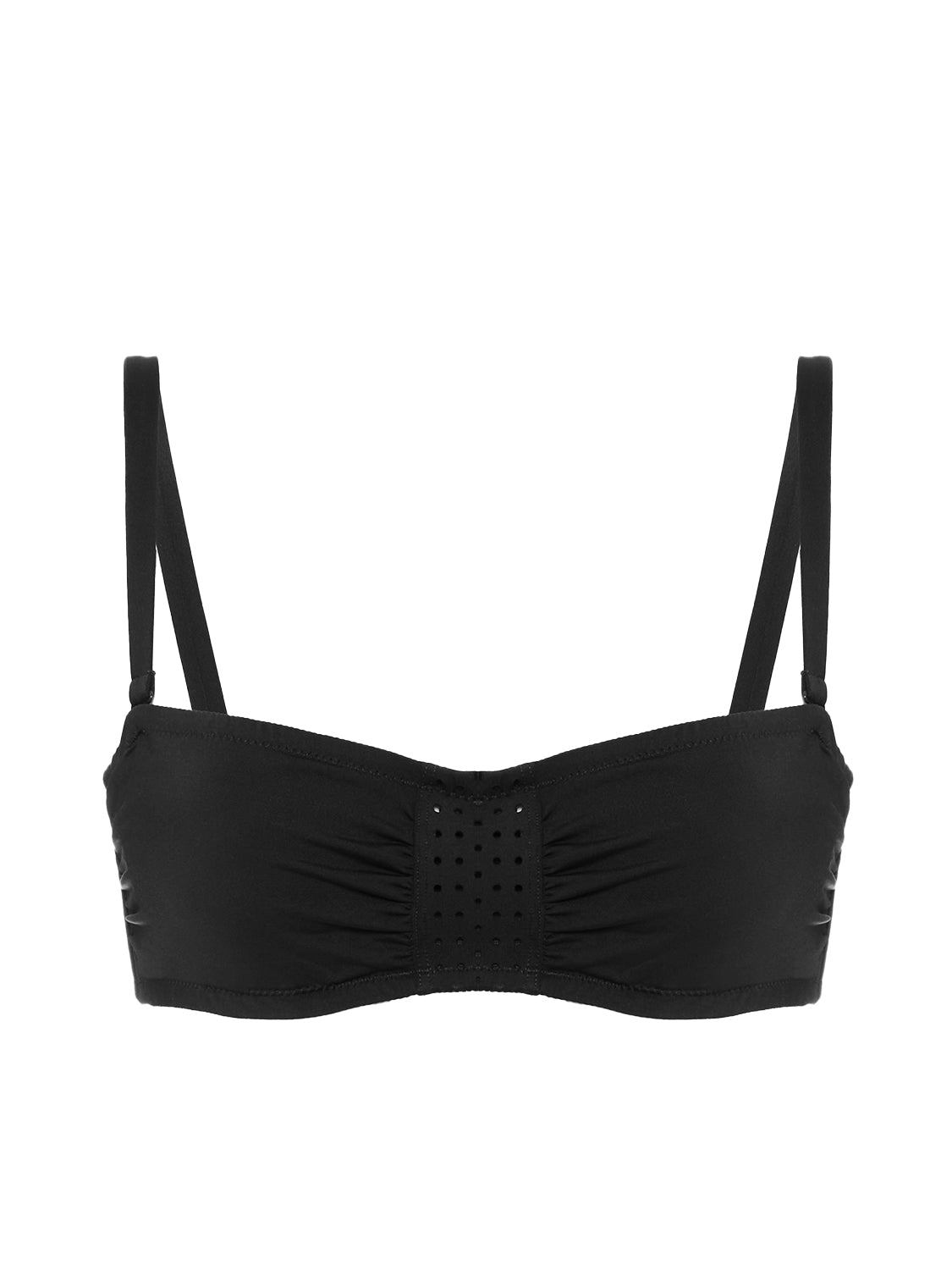 Bandeau-Bikini-Top mit Bügeln. - Schwarz