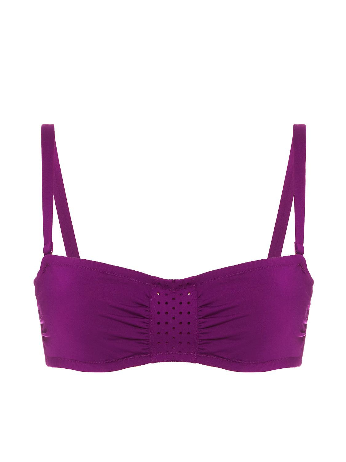 Bandeau-Bikini-Top mit Bügeln. - Brombeere