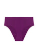 Bikini-Slip mit hohem Bund. - Brombeere