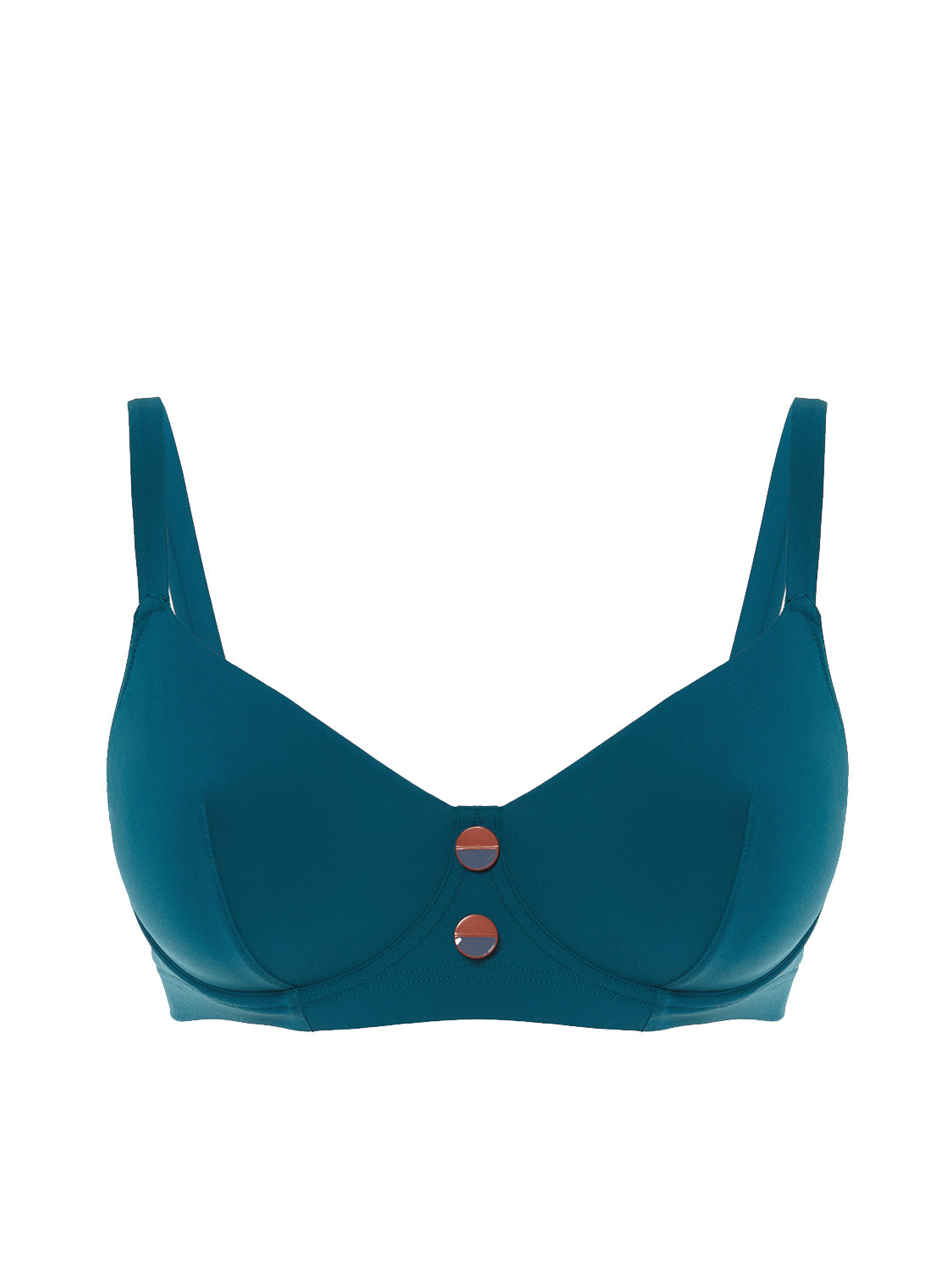 Bikini-Oberteil mit Bügeln. - Mystery-Blue