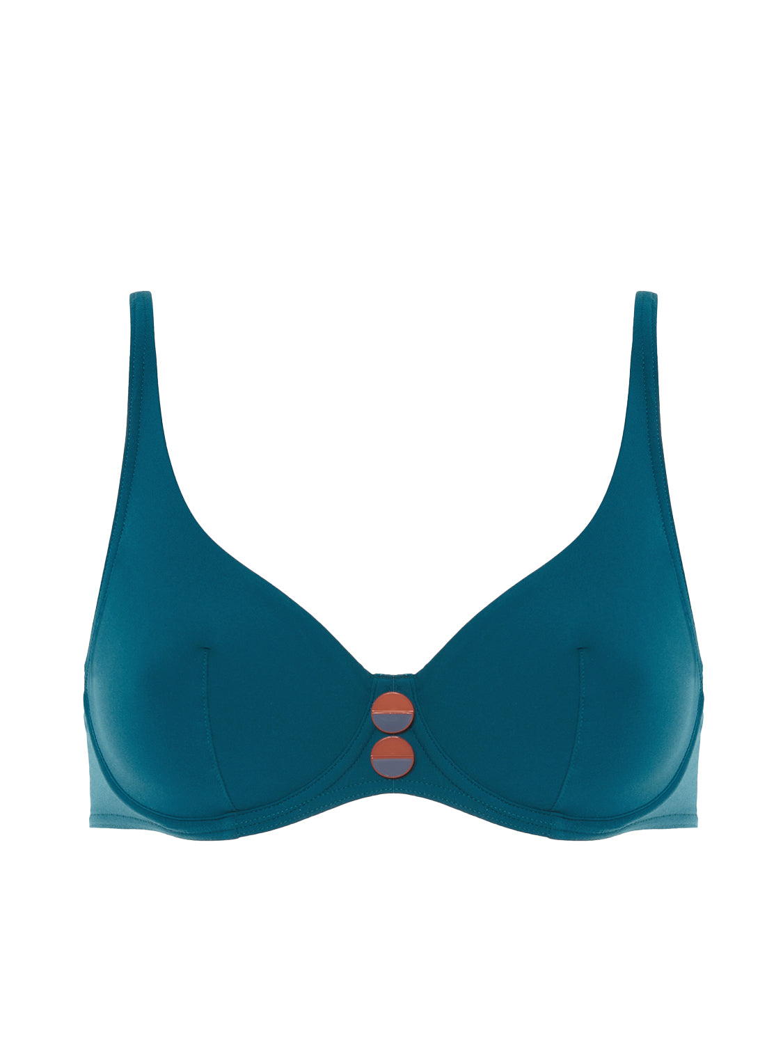 Tief ausgeschnittener Bügel-BH - Mystery-Blue