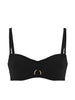 Bandeau-Bikini-Top mit Bügeln. - Schwarz