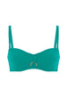 Bandeau-Bikini-Top mit Bügeln. - Wasserfallgrün