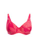Bikini-Oberteil mit Bügeln. - Leuchtend-Rosa-Print