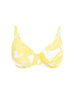Bikini-Oberteil mit Bügeln. - Tempelbaum-Print
