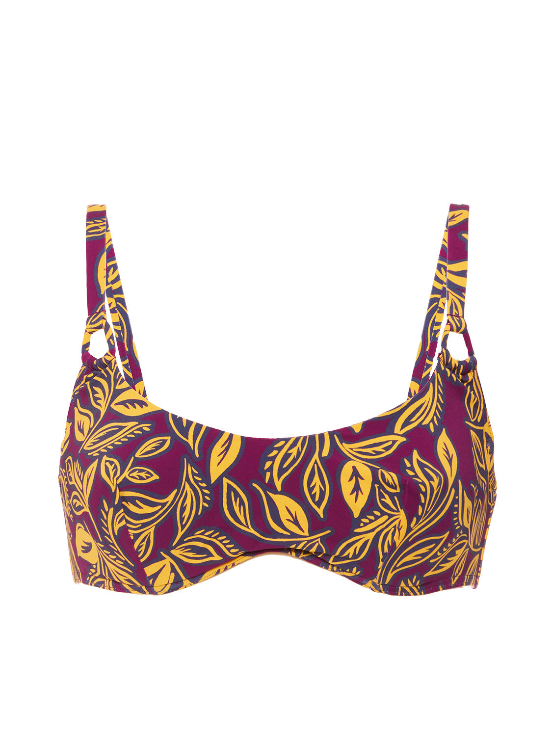 Bralette mit Bügel - Agadir Lila Print