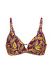 Triangel-Bikini mit Bügel - Agadir-Lila-Print