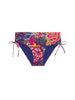 Bikini-Slip mit hohem Bund. - Blütenprint