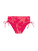 Bikini-Slip mit hohem Bund. - Leuchtend-Rosa-Print