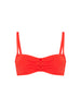 Bandeau-Bikini-Top mit Bügeln. - Granatapfel