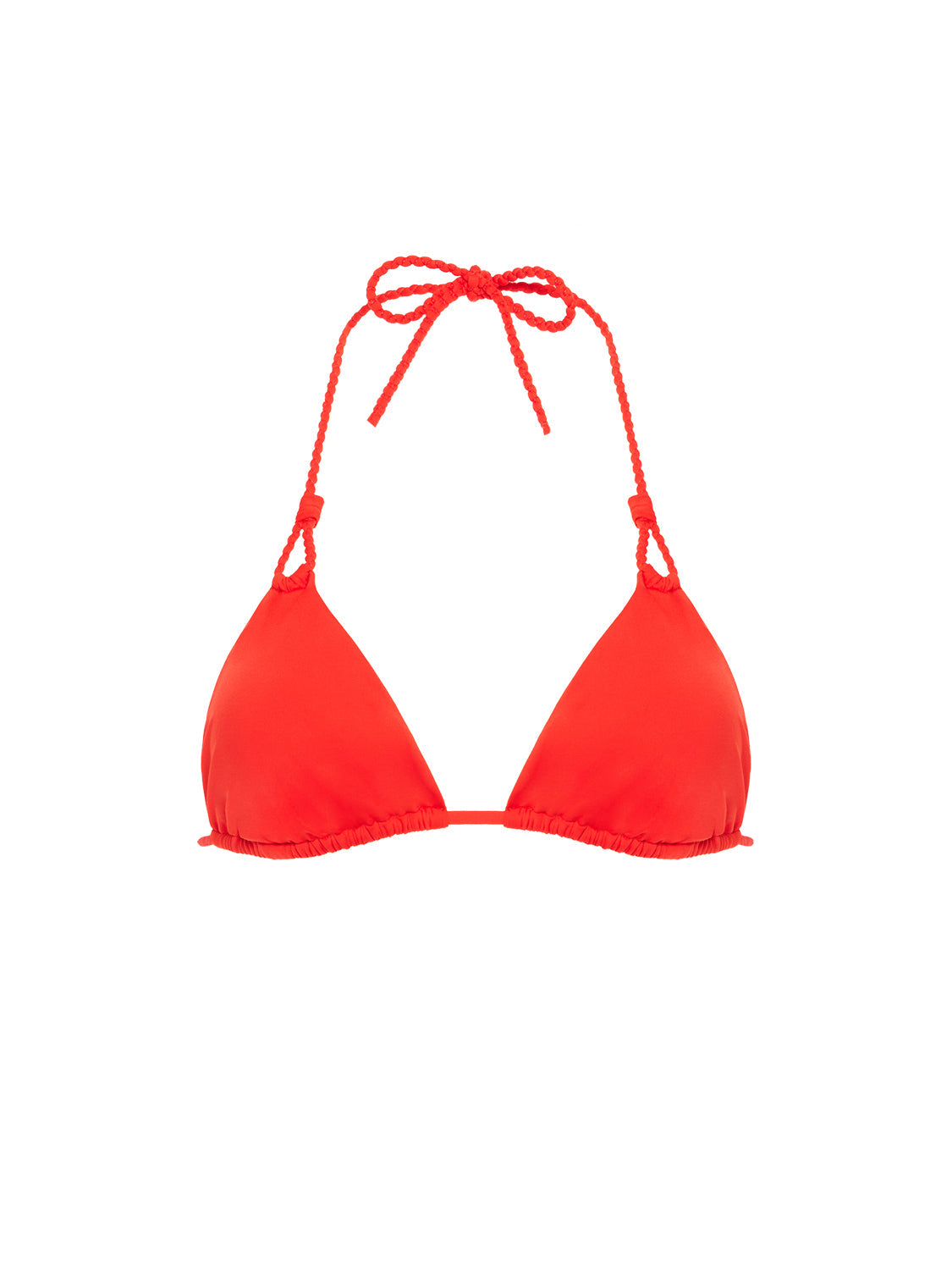 Bügelloser Triangel-Bikini - Granatapfel