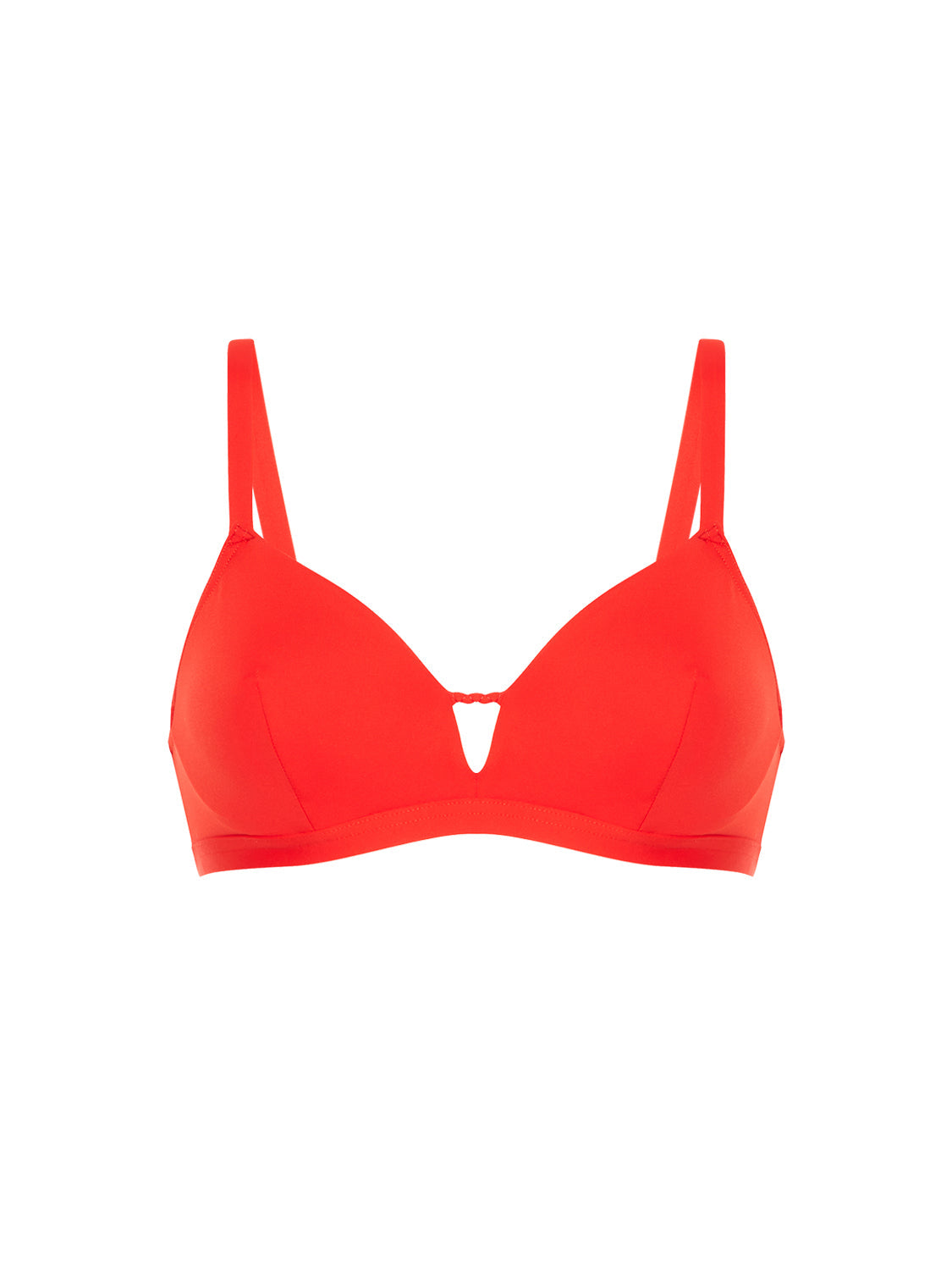Triangel-Bikini mit Bügel - Granatapfel