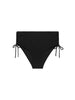 Bikini-Slip mit hohem Bund. - Schwarz