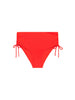 Bikini-Slip mit hohem Bund. - Granatapfel