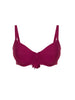 Bikini-Oberteil mit Bügeln. - Cranberry