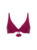 Push-up-Bikini-Oberteil - Cranberry