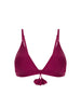Bügelloser Triangel-Bikini - Cranberry