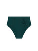 Bikini-Slip mit hohem Bund. - Tropengrün