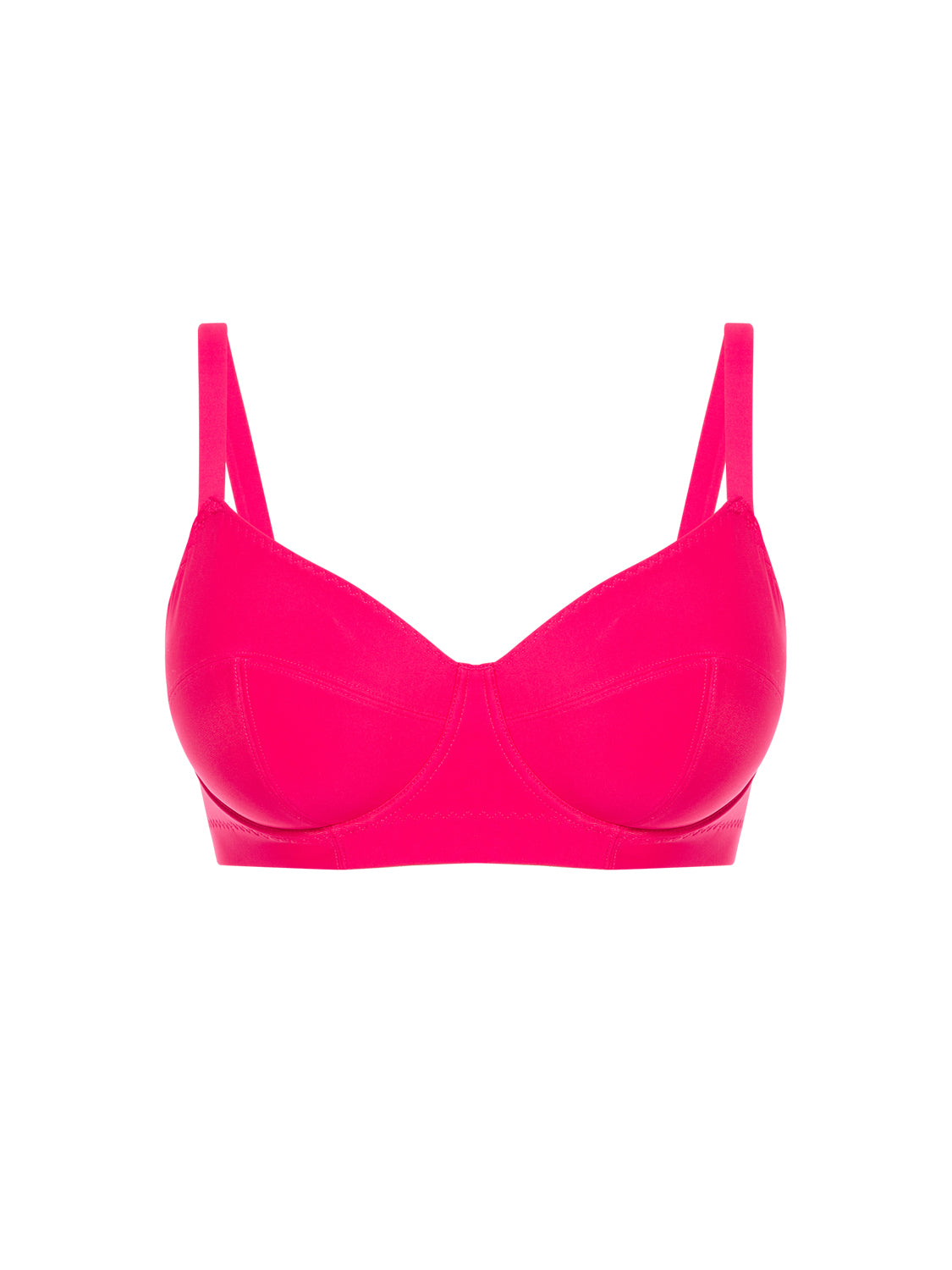 Bikini-Oberteil mit Bügeln. - Lippenstift
