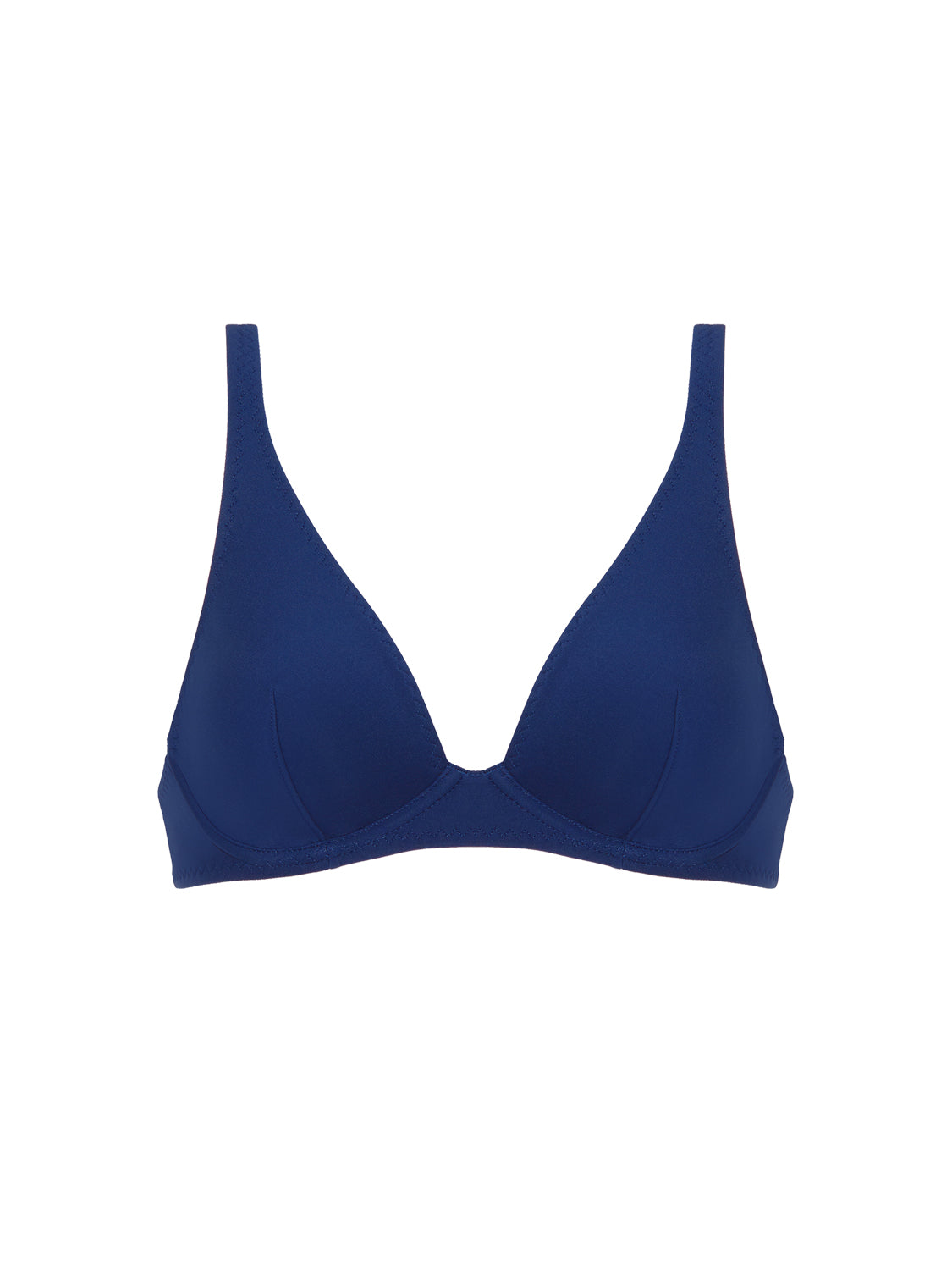 Triangel-Bikini-Oberteil mit Bügeln. - Mitternacht
