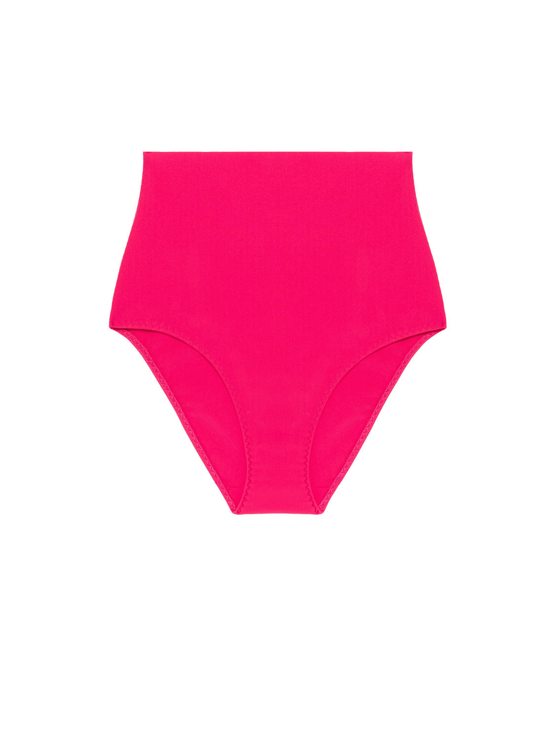Bikini-Slip mit hohem Bund. - Lipstick