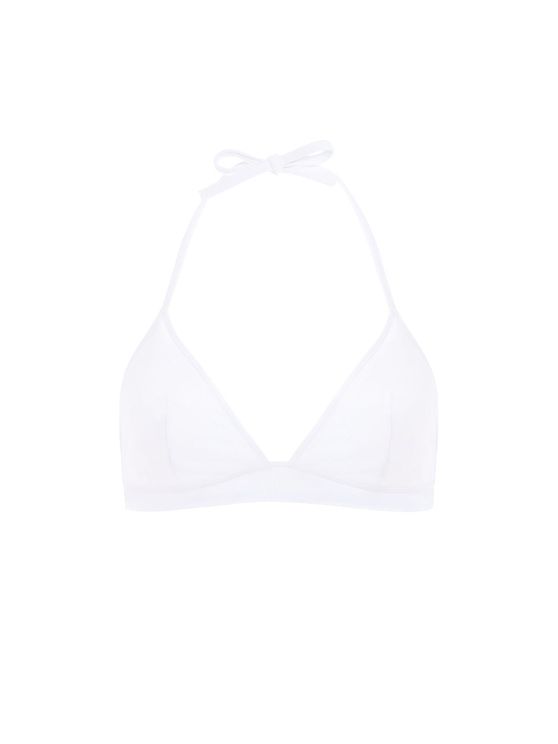 Bügelloser Triangel-Bikini - Weiß