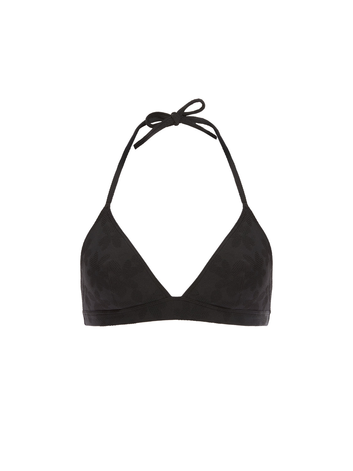 Bügelloser Triangel-Bikini - Schwarz