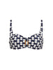 Bandeau-Bikini-Top mit Bügeln. - Segel-Print