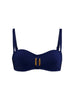 Bandeau-Bikini-Top mit Bügeln. - Marineblau
