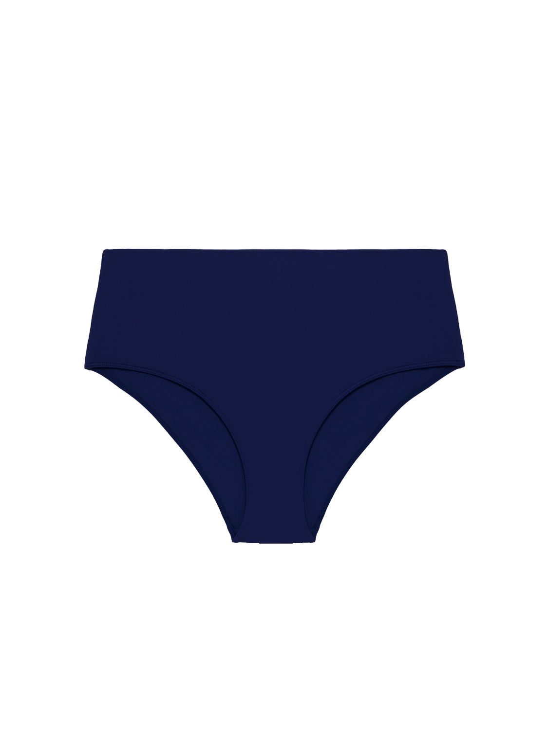Bikini-Slip mit hohem Bund. - Marineblau