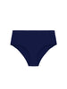 Bikini-Slip mit hohem Bund. - Marineblau
