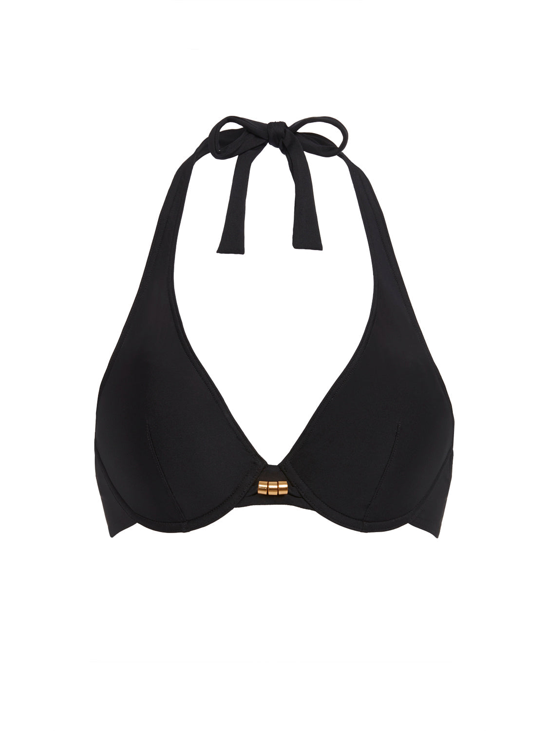 Push-up-Bikini-Oberteil - Schwarz