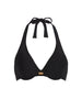 Push-up-Bikini-Oberteil - Schwarz