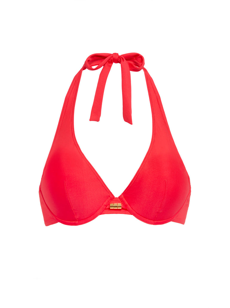 Push-up-Bikini-Oberteil - Flamingo