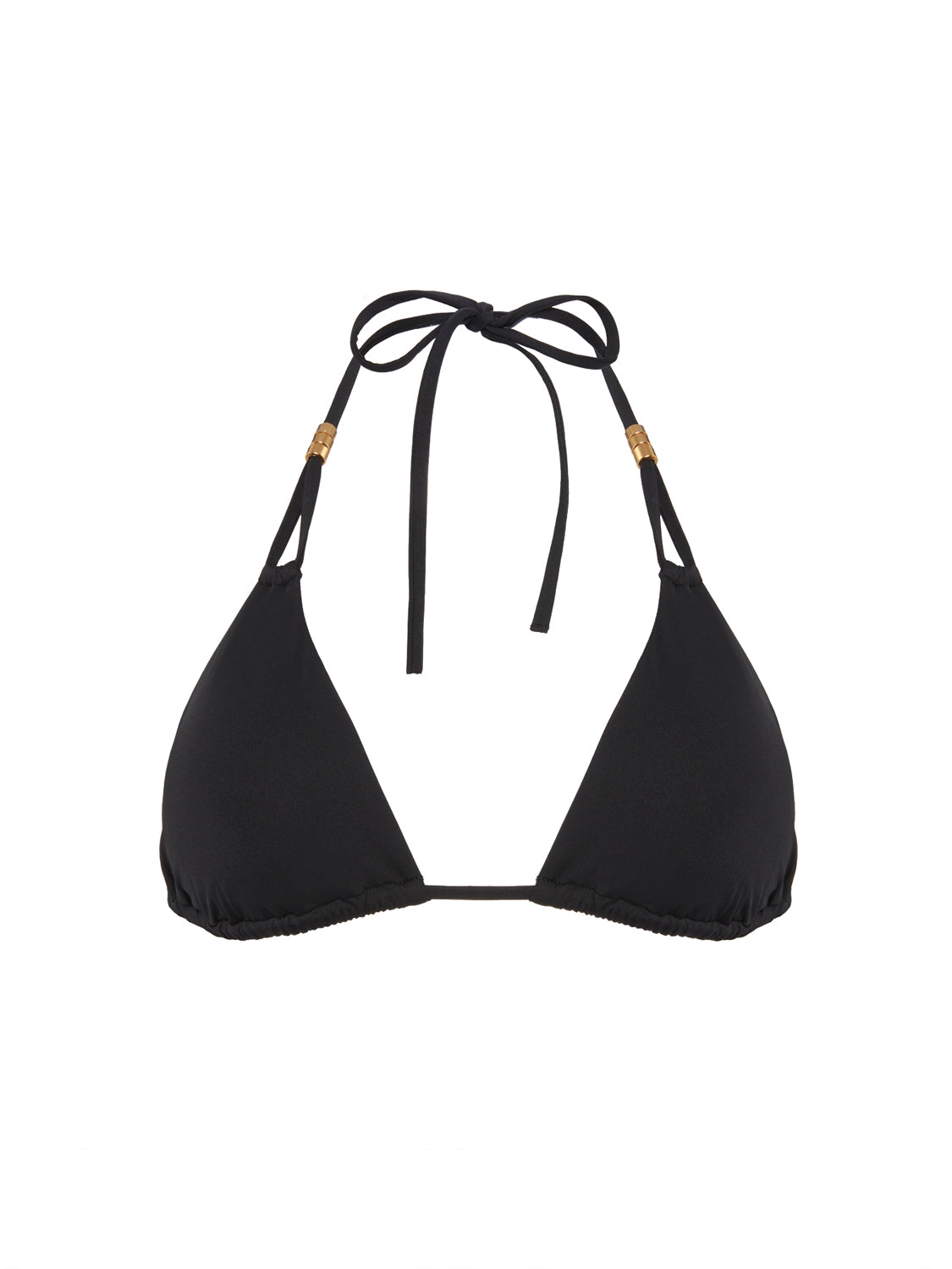 Bügelloser Triangel-Bikini - Schwarz